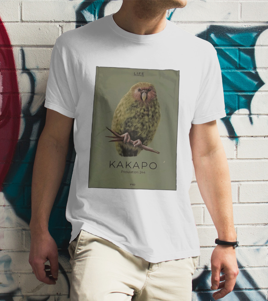 Life Conservation Kakapo Population 244 1st Edition T-Shirt