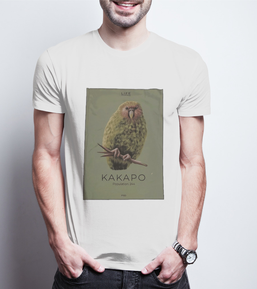 Life Conservation Kakapo Population 244 1st Edition T-Shirt