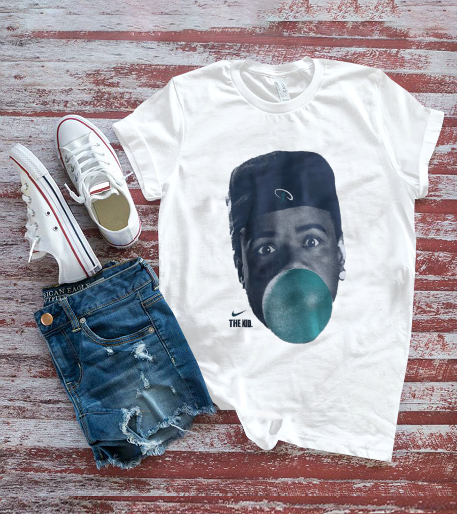 Ken Griffey Jr The Kid Seattle Mariners Hat Bubblegum T-Shirt
