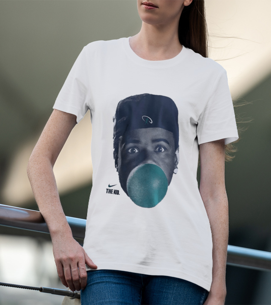Ken Griffey Jr The Kid Seattle Mariners Hat Bubblegum T-Shirt