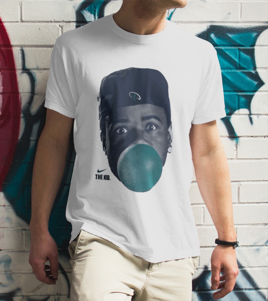 Ken Griffey Jr The Kid Seattle Mariners Hat Bubblegum T-Shirt