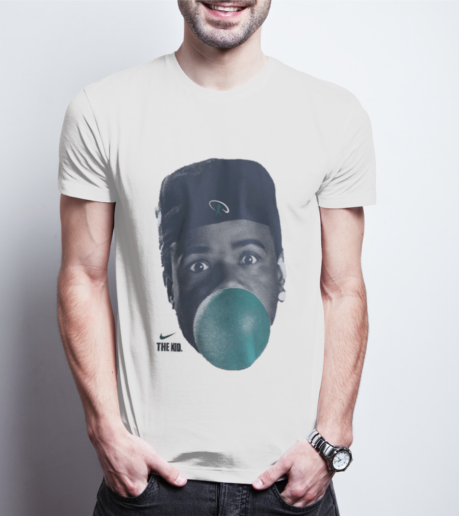 Ken Griffey Jr The Kid Seattle Mariners Hat Bubblegum T-Shirt