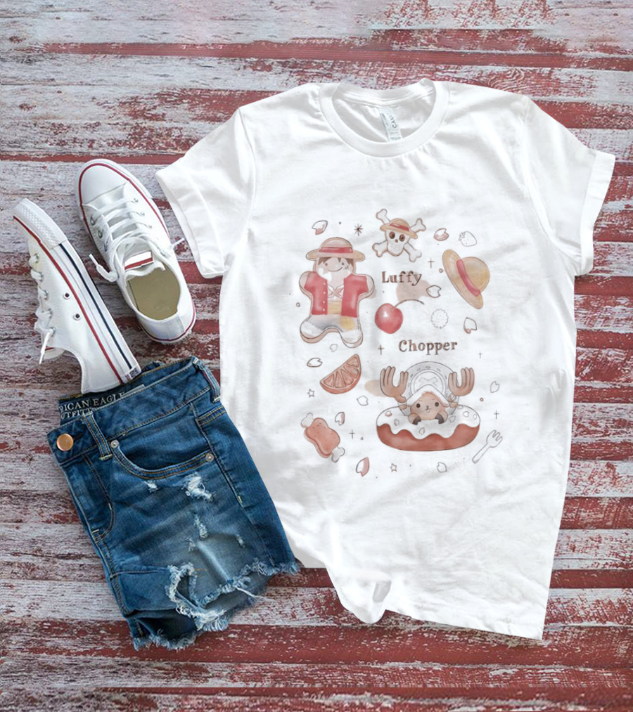 One Piece Luffy Chopper Straw Hat Pirate Adventure T-Shirt