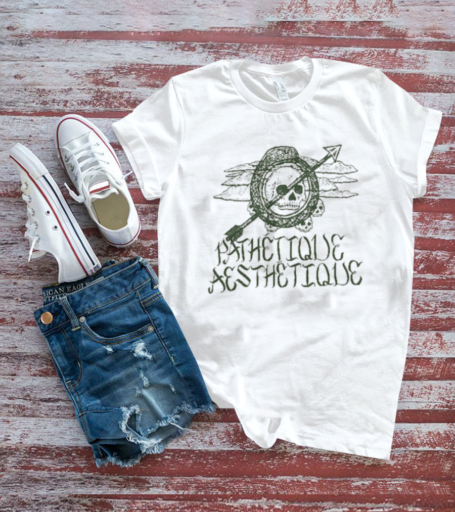 Pathétique Aesthétique Roar Skull Arrow T-Shirt