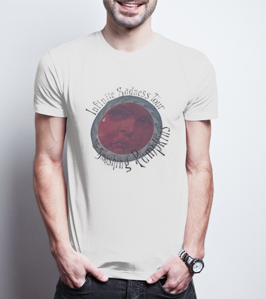The Smashing Pumpkins Infinite Sadness Tour Melancholy Face T-Shirt