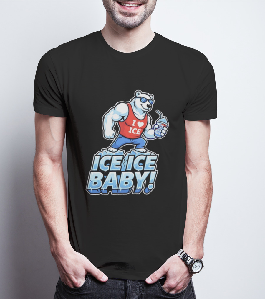 Polar Bear I Love Ice Ice Ice Baby T-Shirt