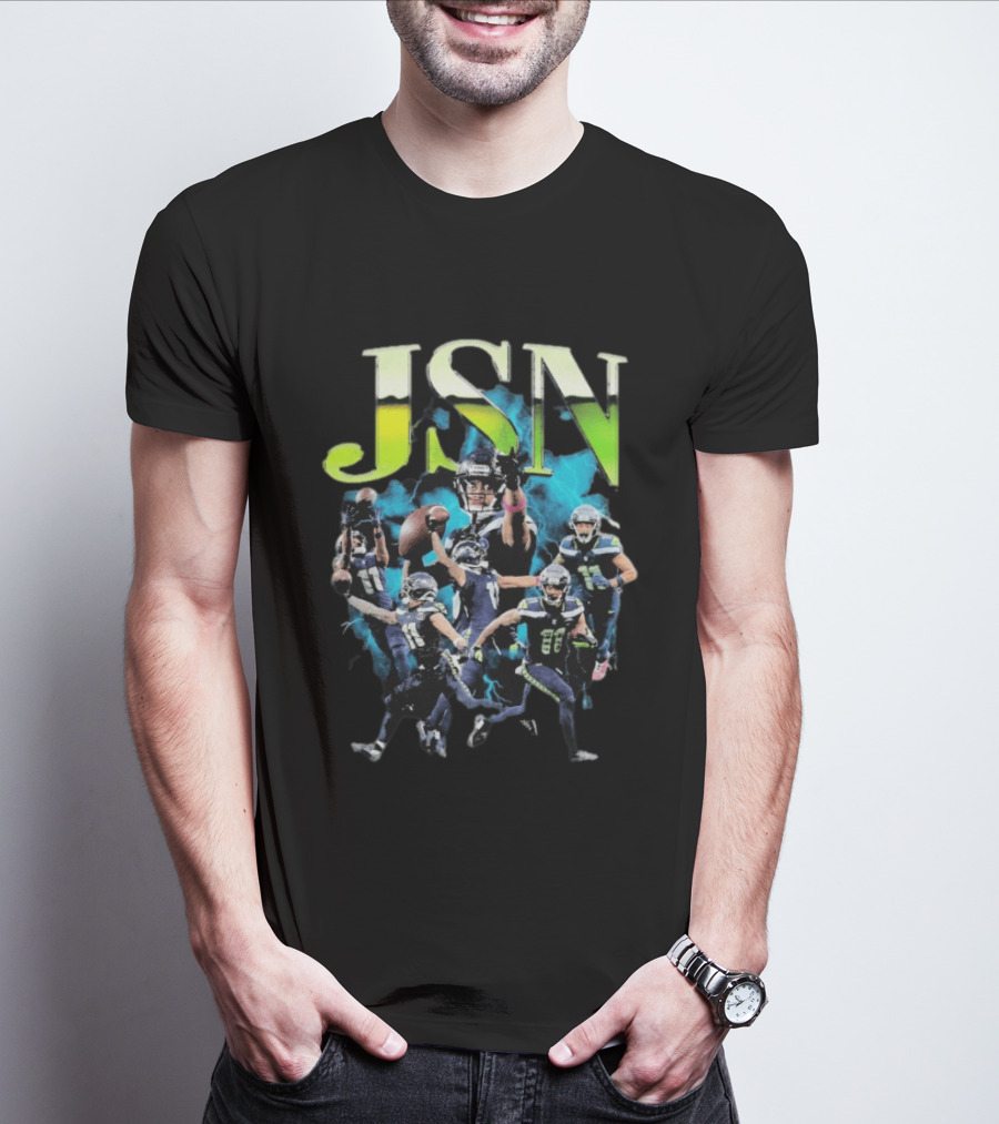 Jaxon Smith Njigba Seattle Seahawks JSN Football Highlights T-Shirt