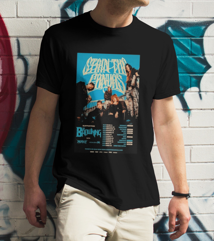 Stain The Supporting The Browning April Shows 2026 Tour With Defect And Heaven Shows Dates T-Shirt
