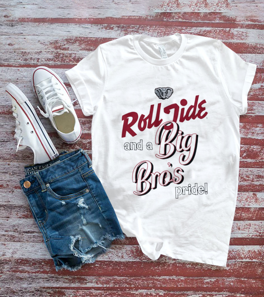 Roll Tide And A Big Bro's Pride With Elephant T-Shirt