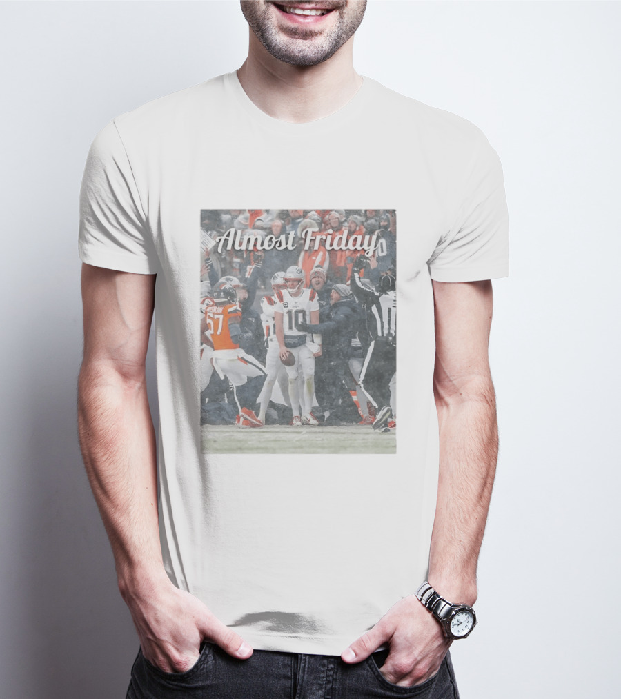 Almost Friday Snow Football Game T-Shirt