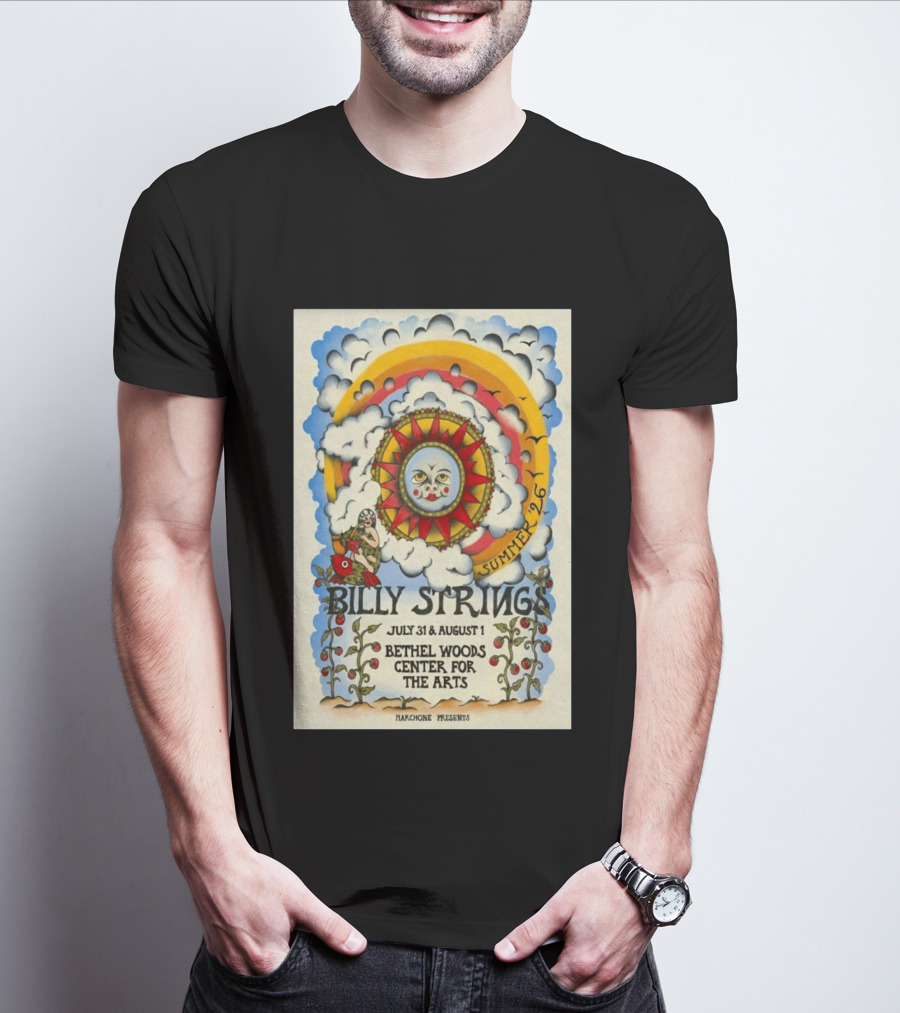 Billy Strings Summer Tour 2026 Bethel Woods Center For The Arts July 31 August 1 T-Shirt