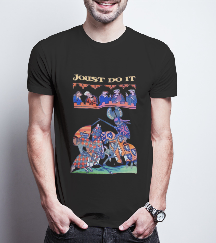Joust Do It Medieval Knight Battle Scene T-Shirt
