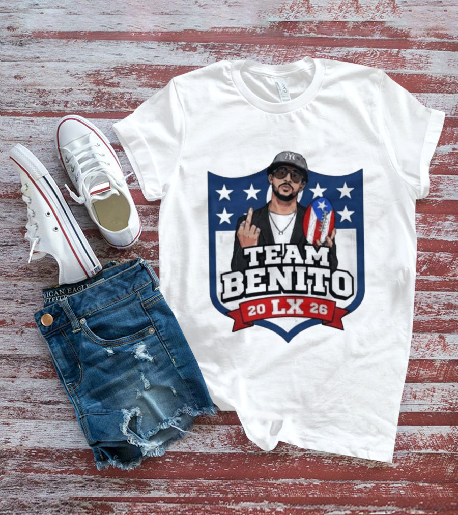 Team Benito Bad Bunny 20 LX 26 American Football T-Shirt