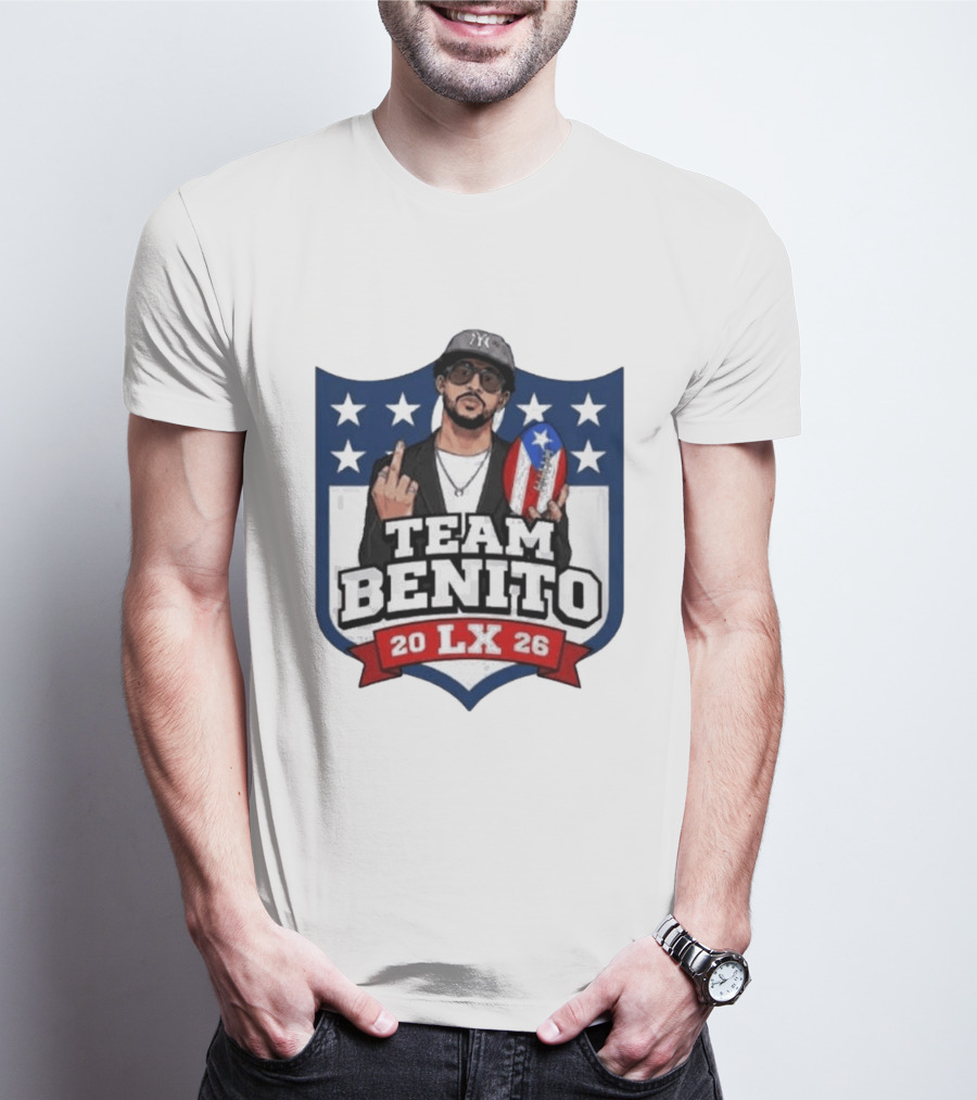 Team Benito Bad Bunny 20 LX 26 American Football T-Shirt