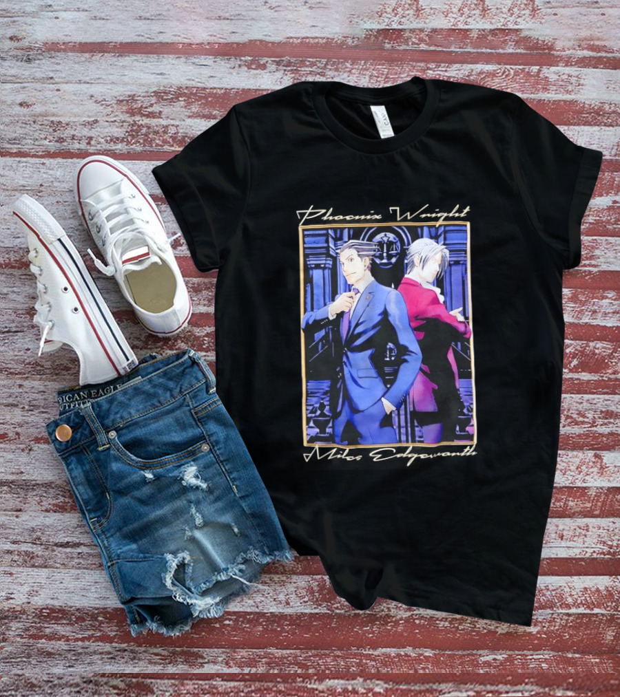 Phoenix Wright Miles Edgeworth Courtroom Showdown T-Shirt