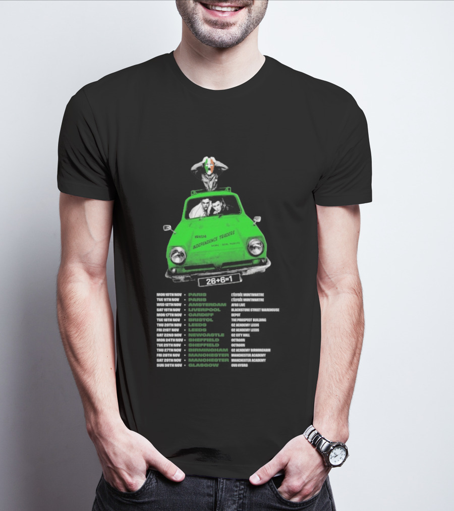 Kneecap Irish Independence Traders Tour 2026 Belfast Dublin Cork Galway Londonderry 26+6=1 T-Shirt