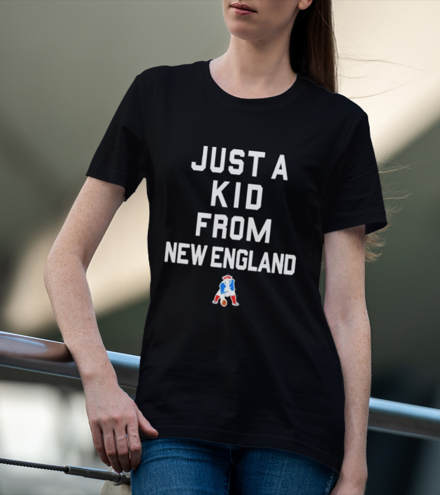 Just A Kid From New England Patriots Iconic Team Spirit T-Shirt