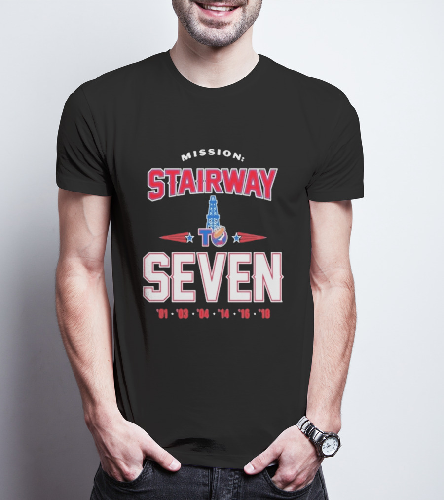 Mission Stairway To Seven New England Patriots Quest For 7th Title T-Shirt