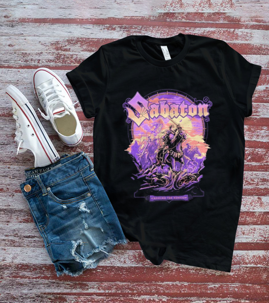 Sabaton Crossing The Rubicon Caesar's Crossing Purple Sunset T-Shirt