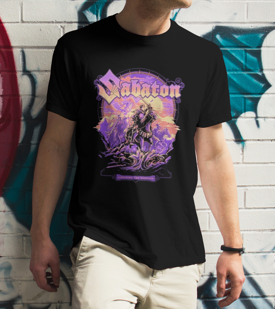 Sabaton Crossing The Rubicon Caesar's Crossing Purple Sunset T-Shirt