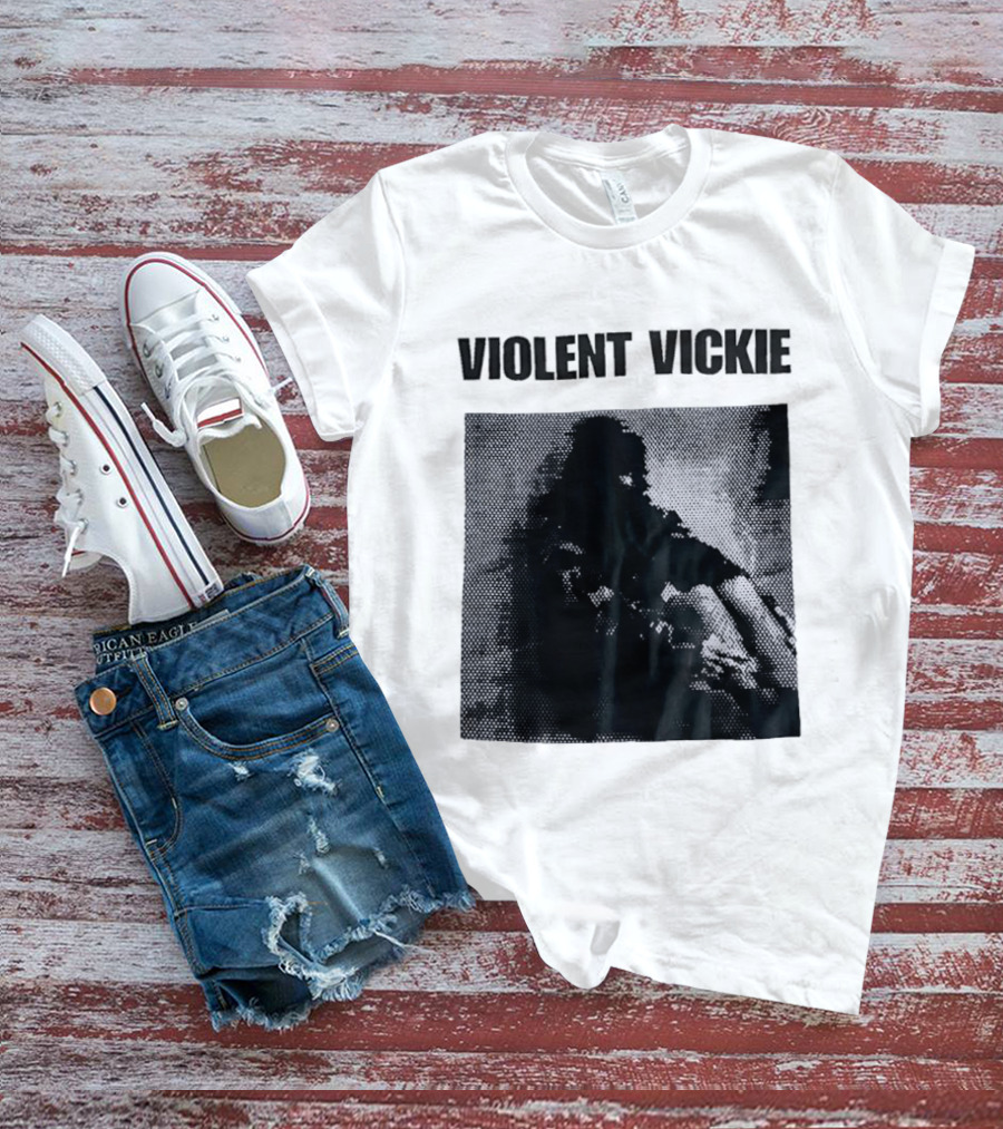 Violent Vickie Pixel Art Visual T-Shirt