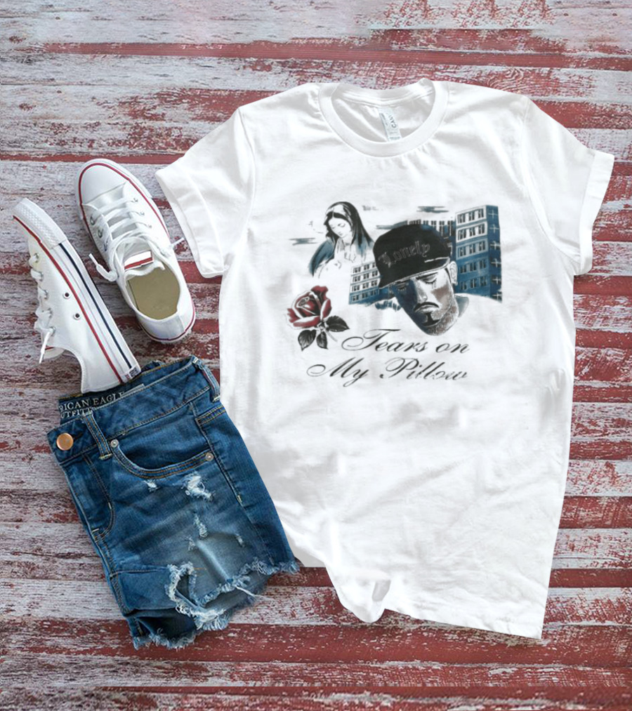 Willy Chavarria Tears In My Pillow Rose Lonely Cityscape Expressions T-Shirt