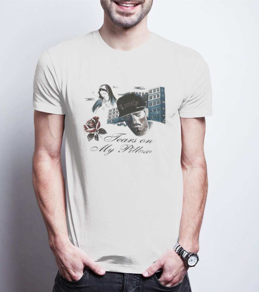 Willy Chavarria Tears In My Pillow Rose Lonely Cityscape Expressions T-Shirt