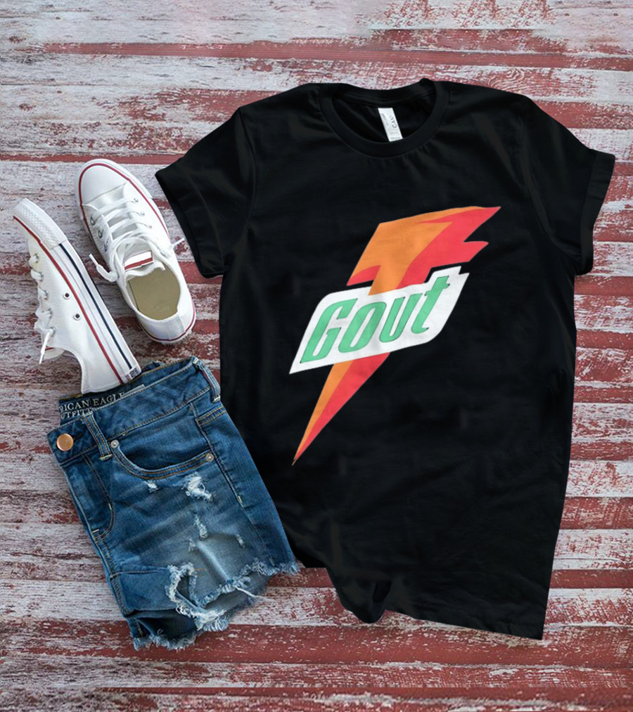 Gout Parody Orange Bolt T-Shirt