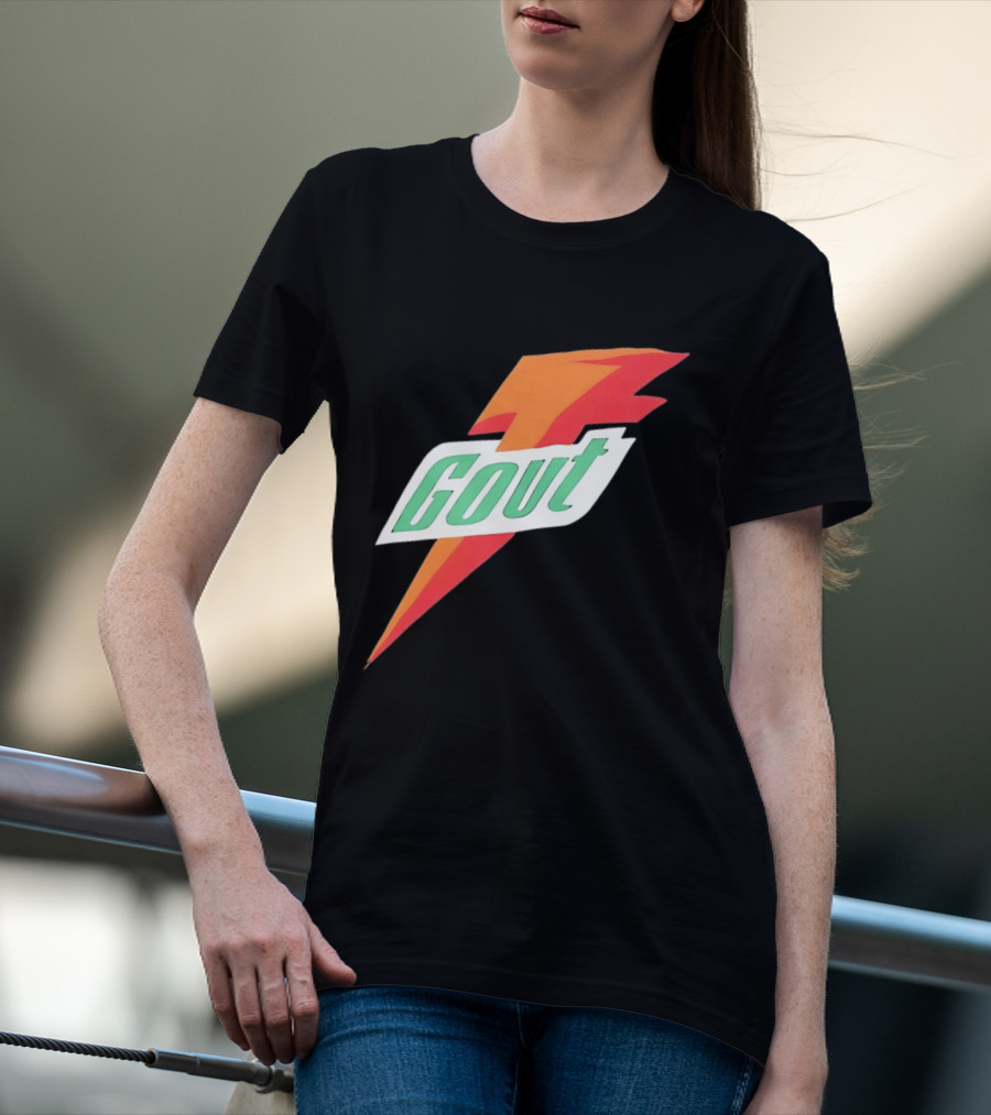 Gout Parody Orange Bolt T-Shirt