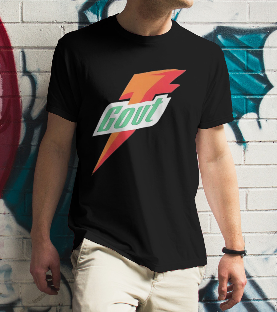 Gout Parody Orange Bolt T-Shirt