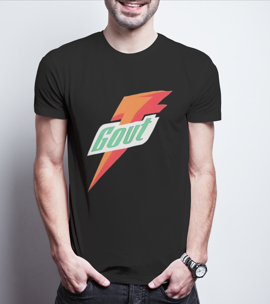 Gout Parody Orange Bolt T-Shirt