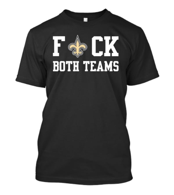 New Orleans Saints Fleur De Lis Both Teams Rivalry T-Shirt