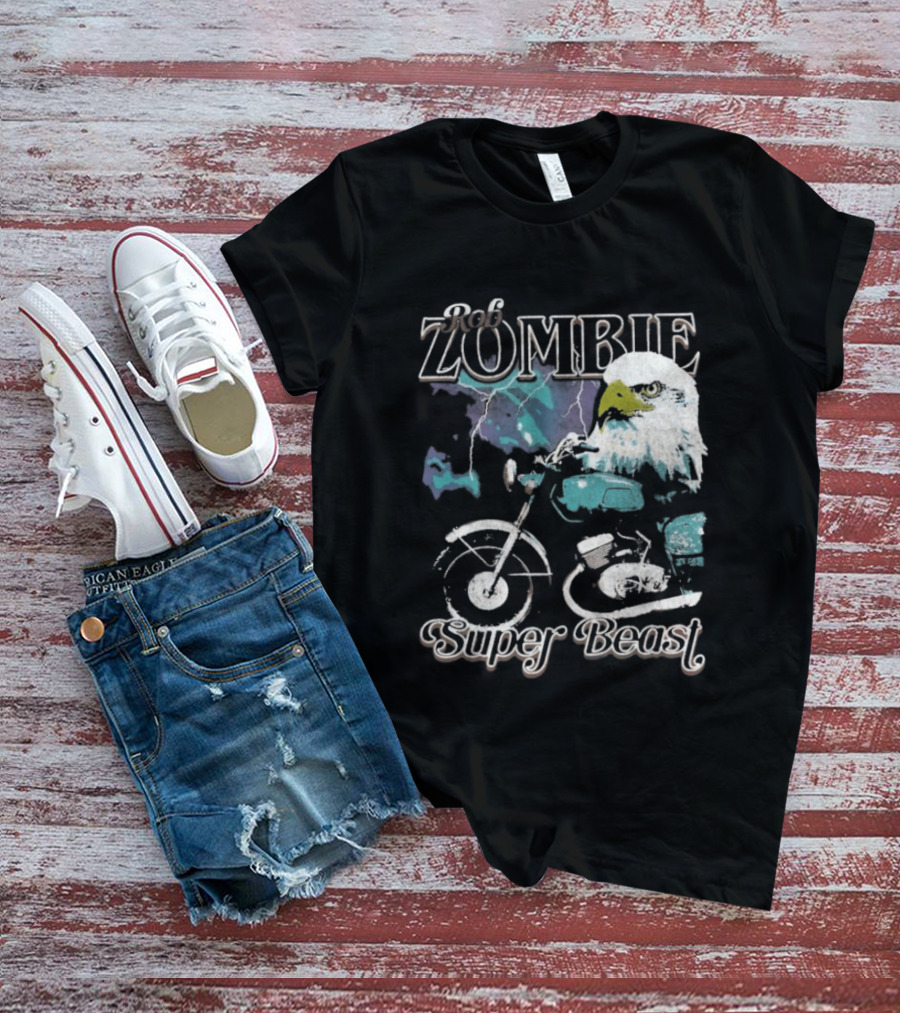 Rob Zombie Super Beast Eagle Motorbike T-Shirt