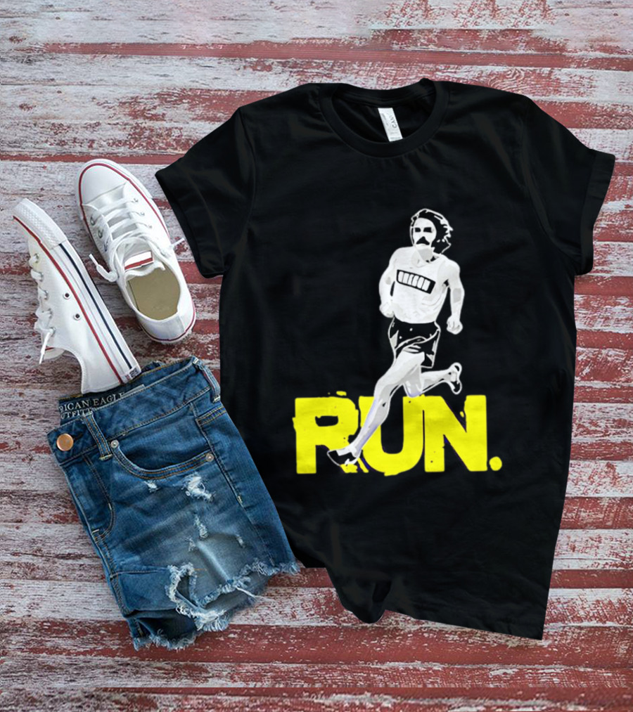 Steve Prefontaine Run Iconic Yellow T-Shirt