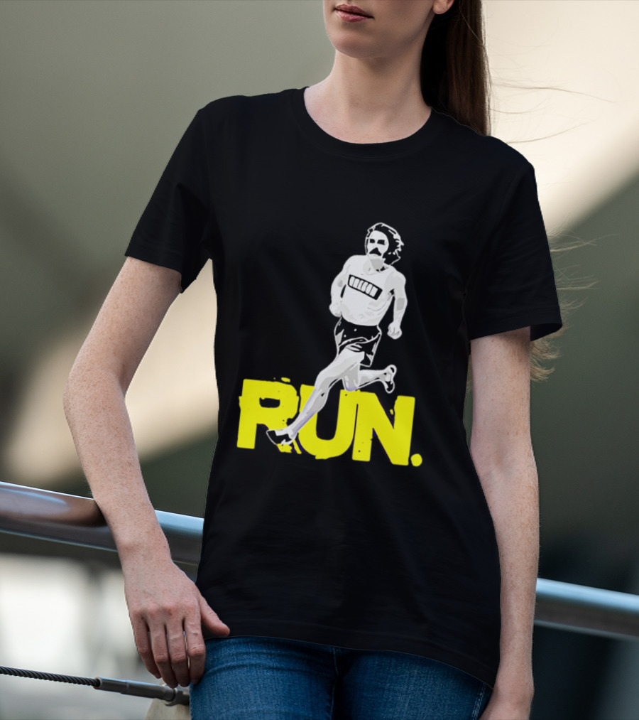 Steve Prefontaine Run Iconic Yellow T-Shirt