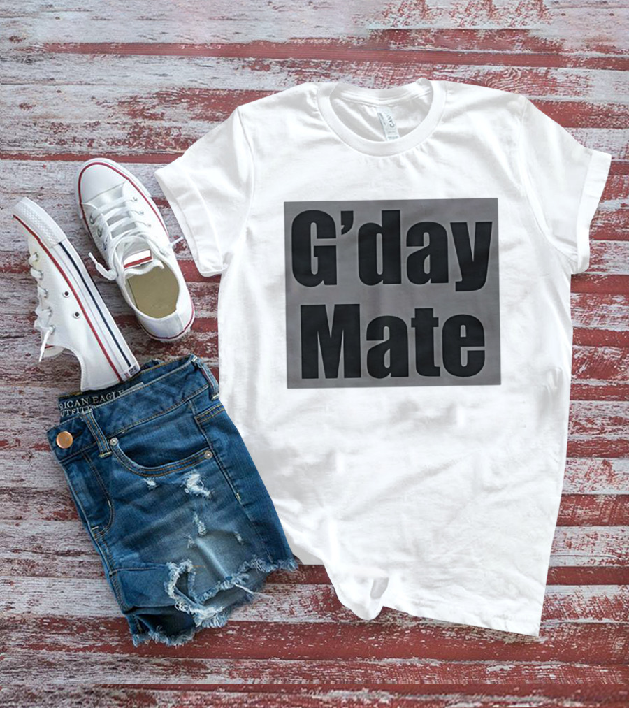 G'day Mate Anaconda Phrase Australian Greeting T-Shirt