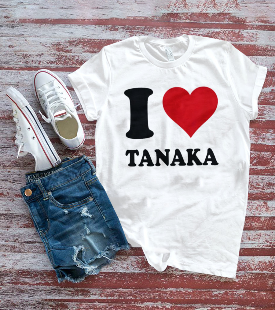 I Love Tanaka Ao Tanaka Leeds United FC T-Shirt