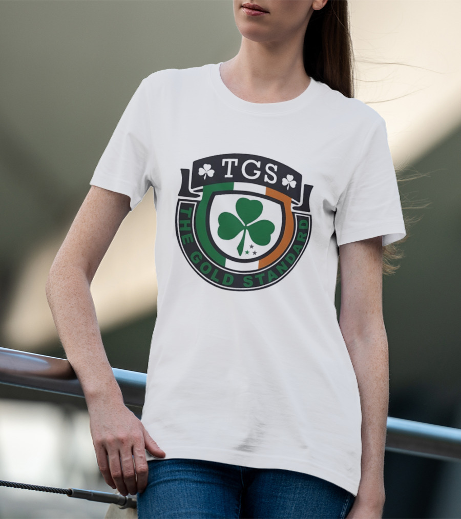TGS The Gold Standard Shamrock Emblem With Irish T-Shirt
