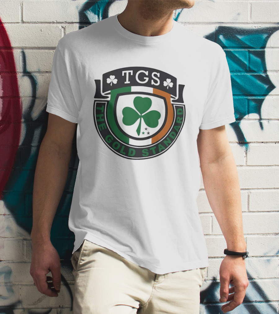 TGS The Gold Standard Shamrock Emblem With Irish T-Shirt
