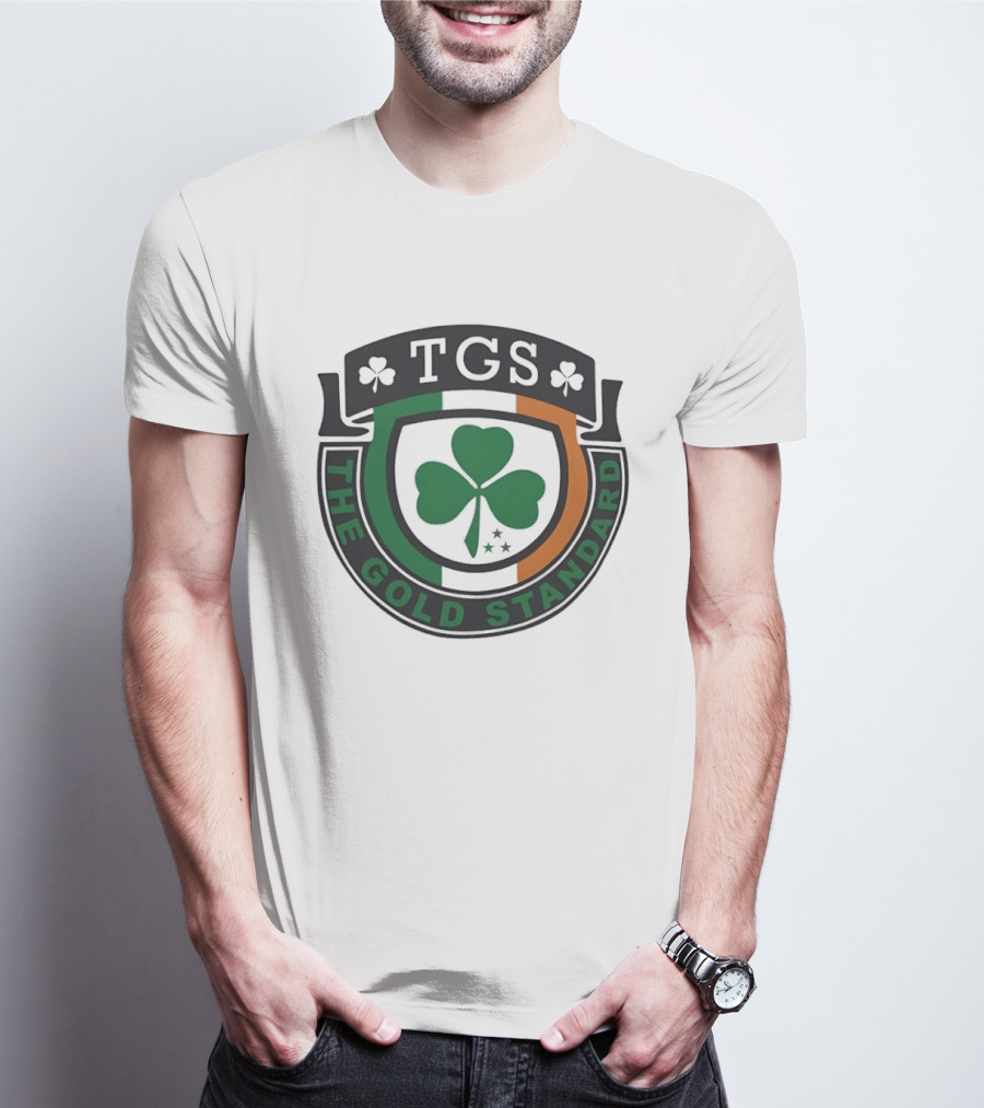 TGS The Gold Standard Shamrock Emblem With Irish T-Shirt