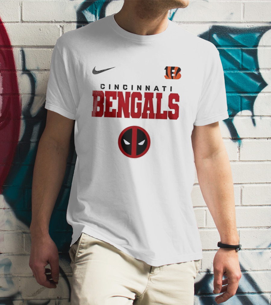 Nike Cincinnati Bengals Deadpool Icon Collaboration T-Shirt