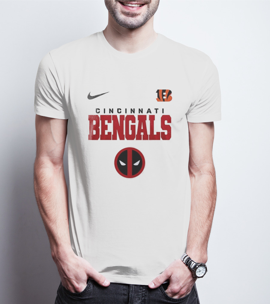 Nike Cincinnati Bengals Deadpool Icon Collaboration T-Shirt