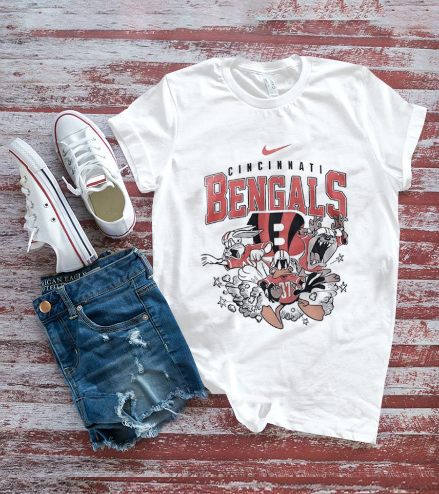 Cincinnati Bengals Looney Tunes Nike Collaboration T-Shirt