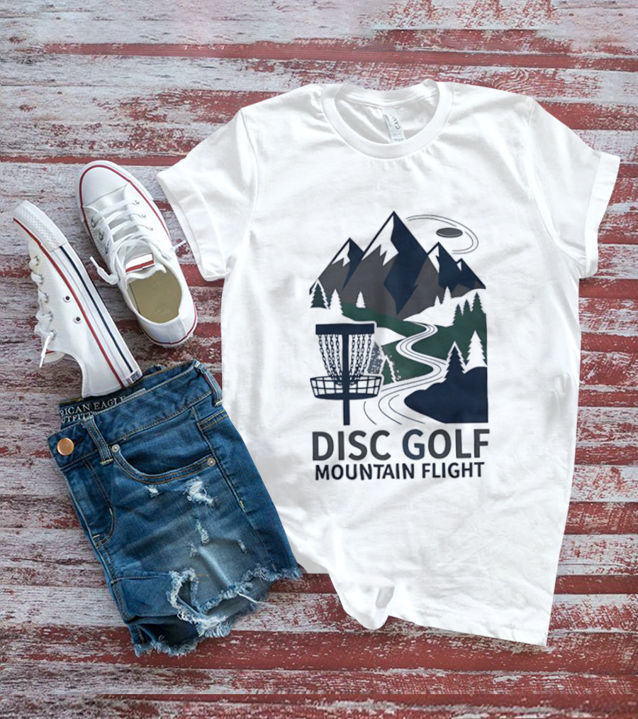 Disc Golf Mountain Flight Adventure Scenic Course T-Shirt