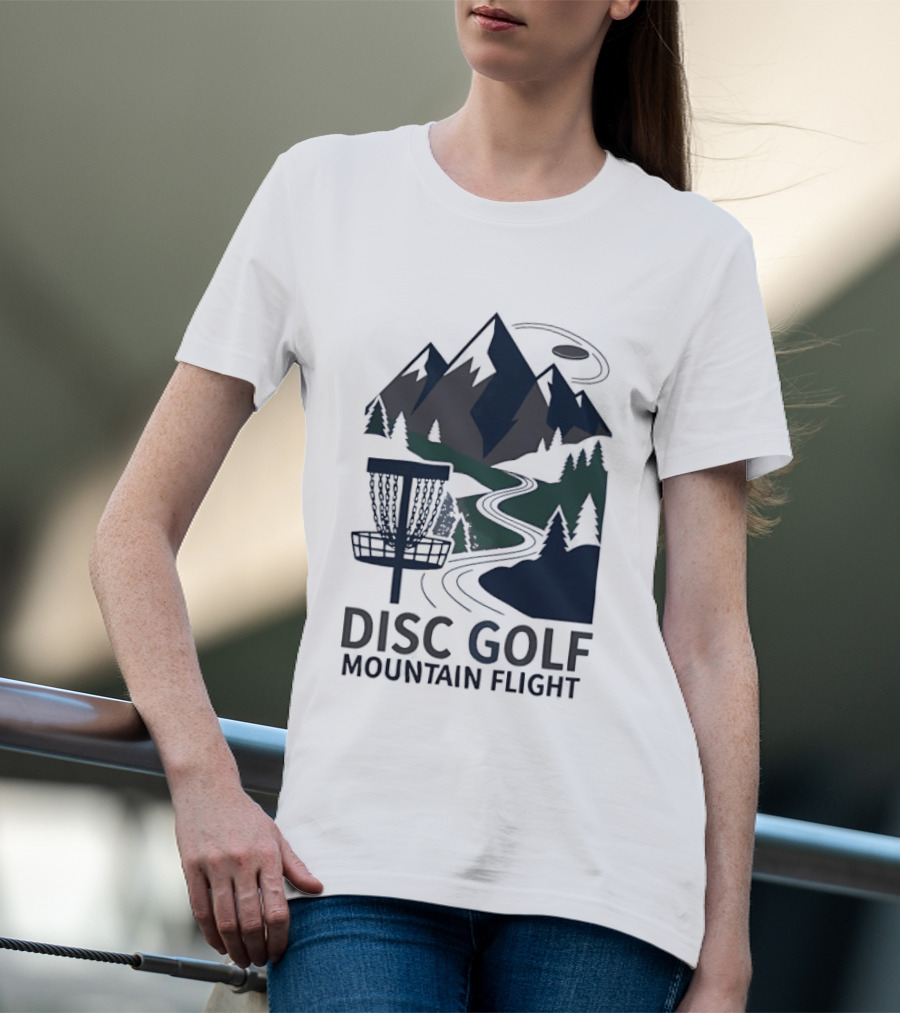 Disc Golf Mountain Flight Adventure Scenic Course T-Shirt