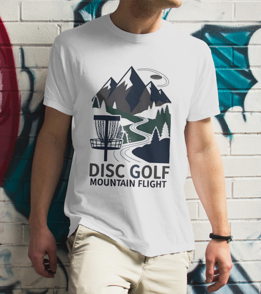 Disc Golf Mountain Flight Adventure Scenic Course T-Shirt
