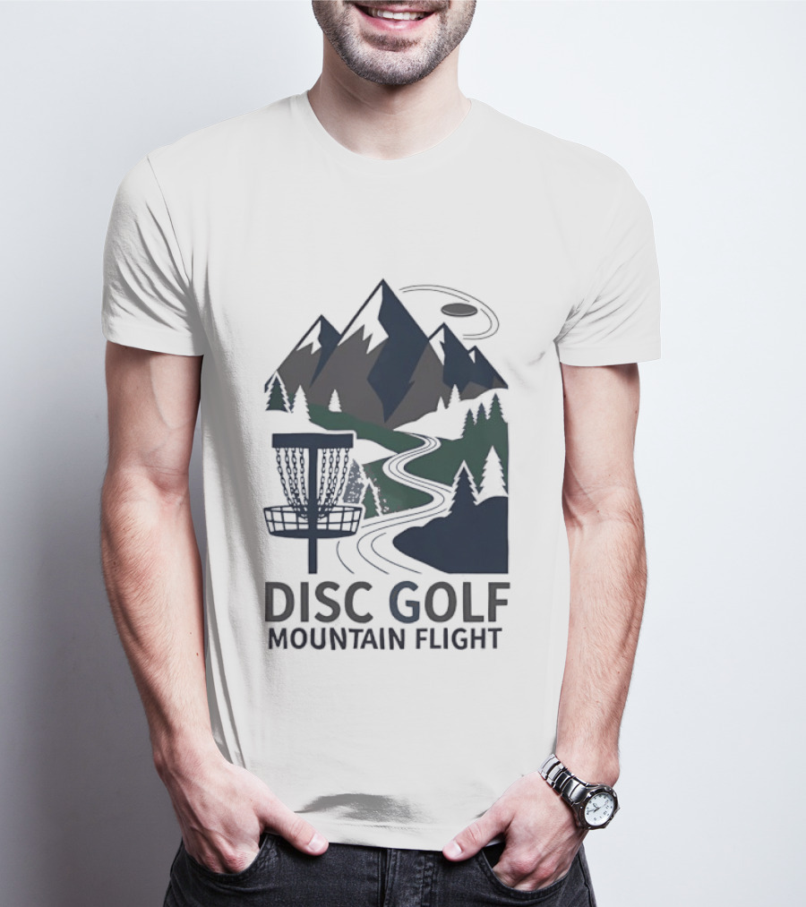 Disc Golf Mountain Flight Adventure Scenic Course T-Shirt