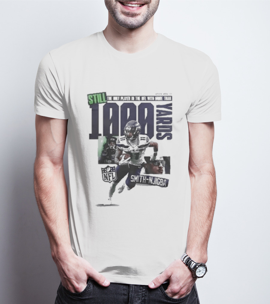 Jaxon Smith Njigba 1000 Yards Leading Receiver Seattle Seahawks T-Shirt