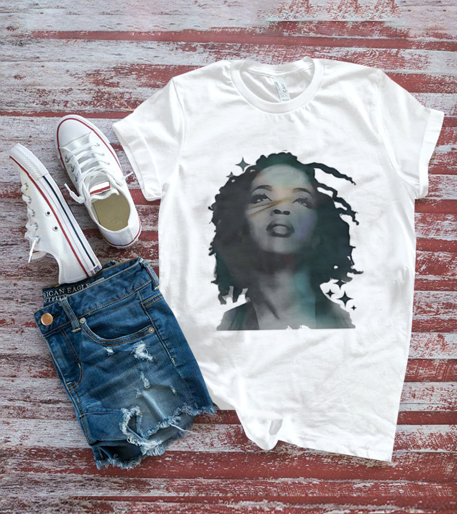 Lauryn Hill Watercolor Style Dreadlocks T-Shirt