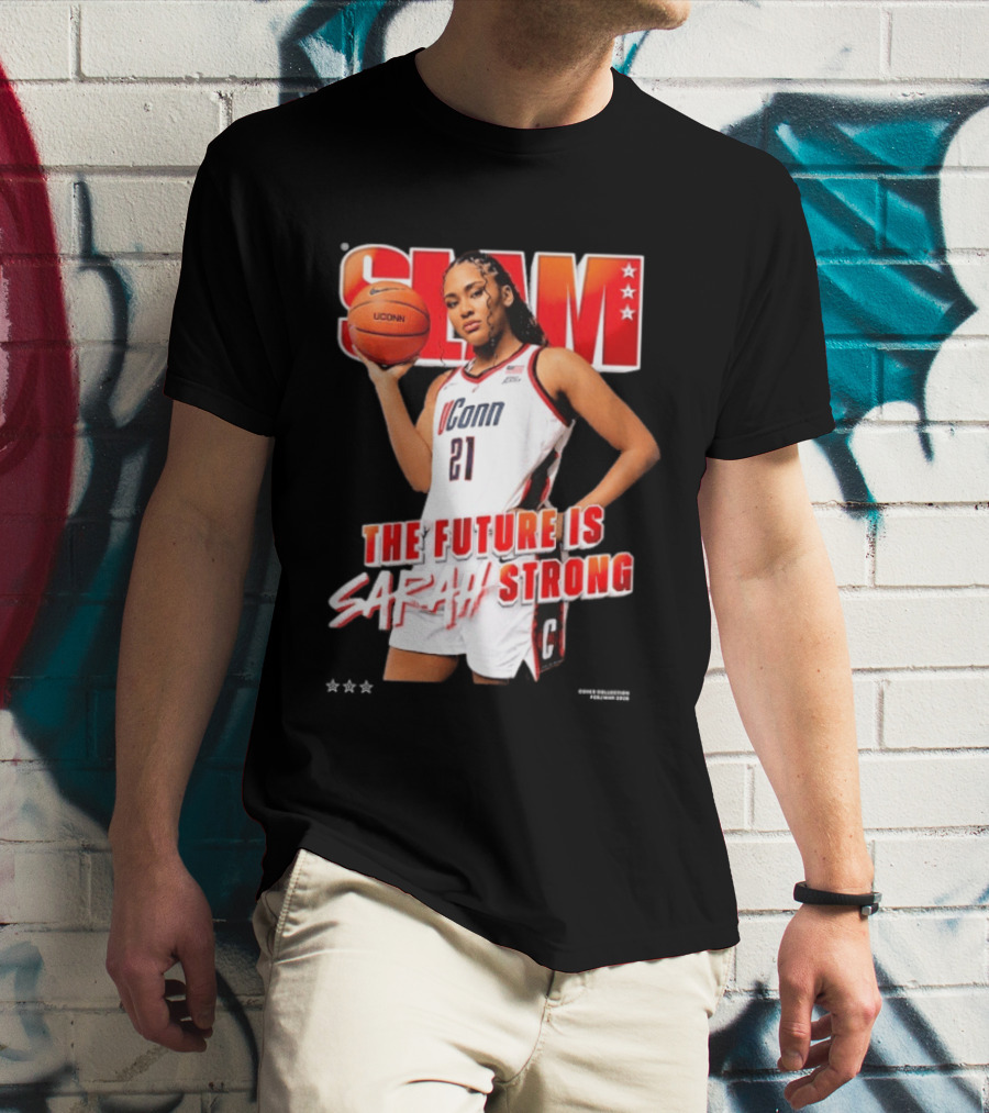 UConn Basketball Slam The Future Is Sarah Strong T-Shirt